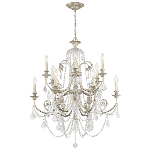 Crystorama 5119-OS-CL-SAQ Regis 12 Light Chandelier Olde Silver Alternate Image.jpg