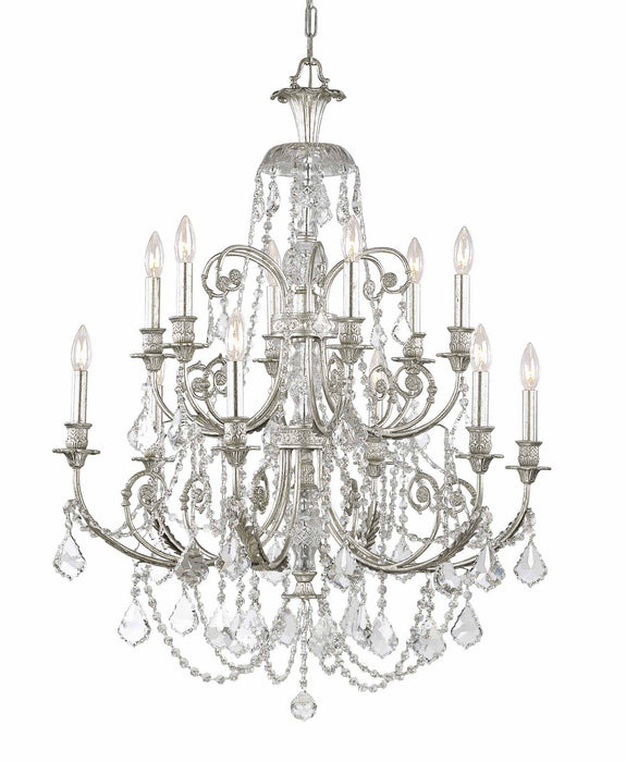 Crystorama 5119-OS-CL-SAQ Regis 12 Light Chandelier Olde Silver Main Image.jpg