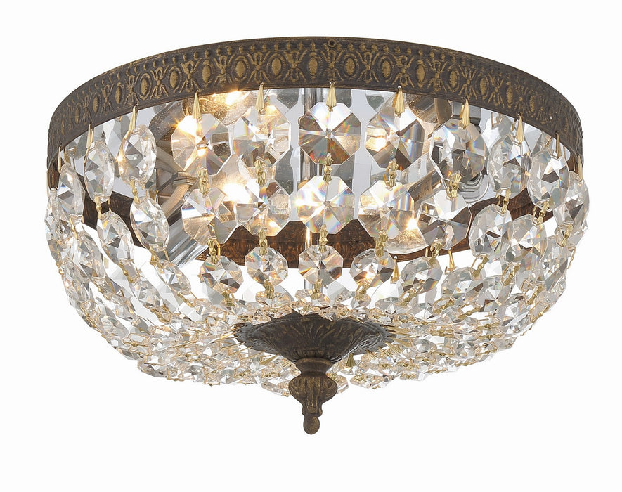 Crystorama 710-EB-CL-S Ceiling Mount Two Light Flush Mount English Bronze Main Image.jpg