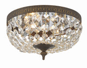 Crystorama 710-EB-CL-SAQ Ceiling Mount Two Light Flush Mount English Bronze Main Image.jpg
