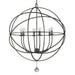 Crystorama 9226-EB Solaris Six Light Chandelier English Bronze Alternate Image.jpg