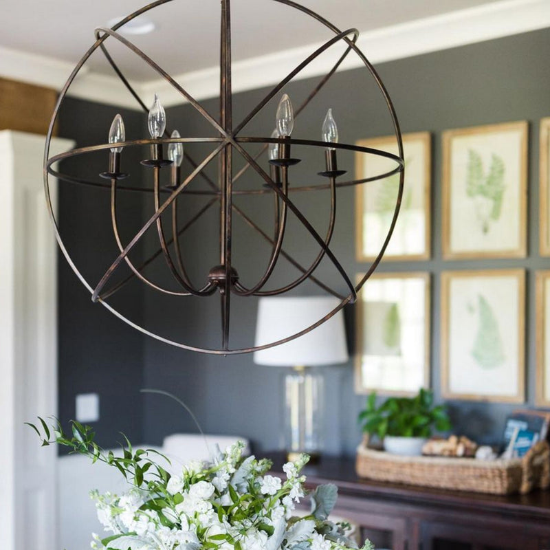 Crystorama 9226-EB Solaris Six Light Chandelier English Bronze Alternate Image 2.jpg