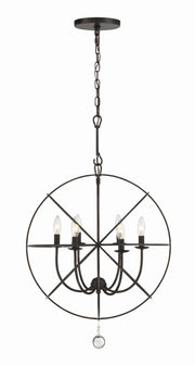 Crystorama 9226-EB Solaris Six Light Chandelier English Bronze Alternate Image 4.jpg