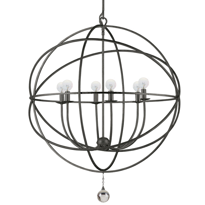 Crystorama 9228-EB Solaris Six Light Chandelier English Bronze Alternate Image.jpg