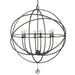 Crystorama 9228-EB Solaris Six Light Chandelier English Bronze Alternate Image.jpg