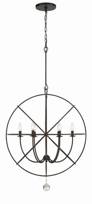 Crystorama 9228-EB Solaris Six Light Chandelier English Bronze Alternate Image 4.jpg