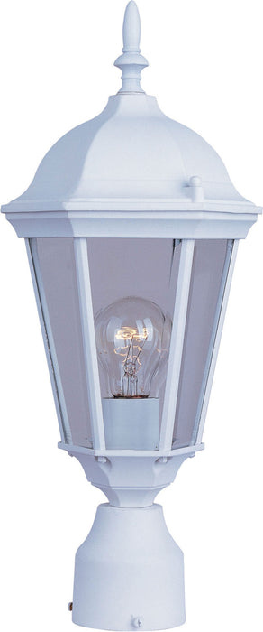 Maxim 1001WT Westlake One Light Outdoor Pole/Post Lantern, White Main Image.jpg