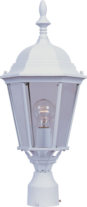 Maxim 1005WT Westlake One Light Outdoor Pole/Post Lantern, White Main Image.jpg