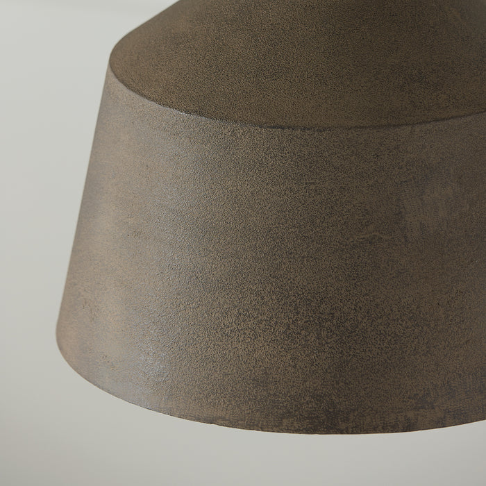 Capital Lighting 235311CY Quarry One Light Semi Flush Mount, Clay