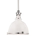 Hudson Valley 4620-WPN Massena One Light Pendant, White/Polished Nickel Combo Main Image.jpg