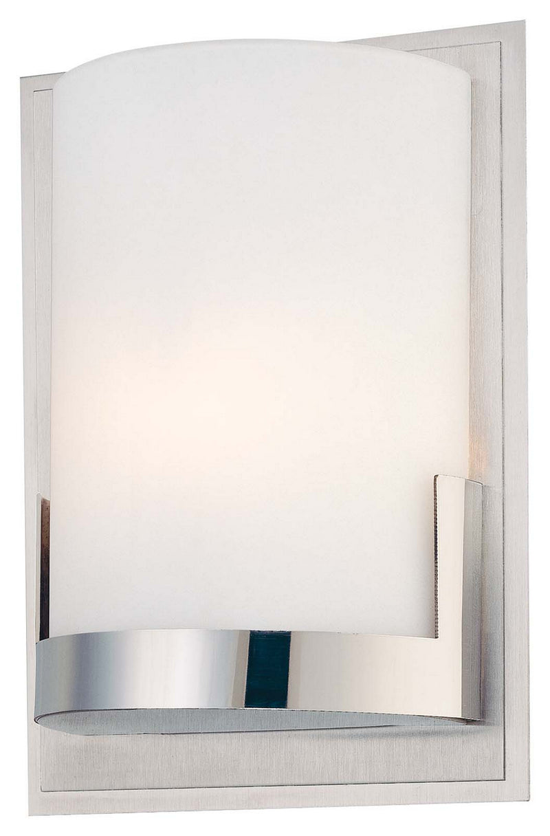 George Kovacs P5951-077 Convex One Light Wall Sconce, Chrome Main Image.jpg