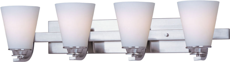 Maxim 9014SWSN Conical Four Light Bath Vanity, Satin Nickel Main Image.jpg