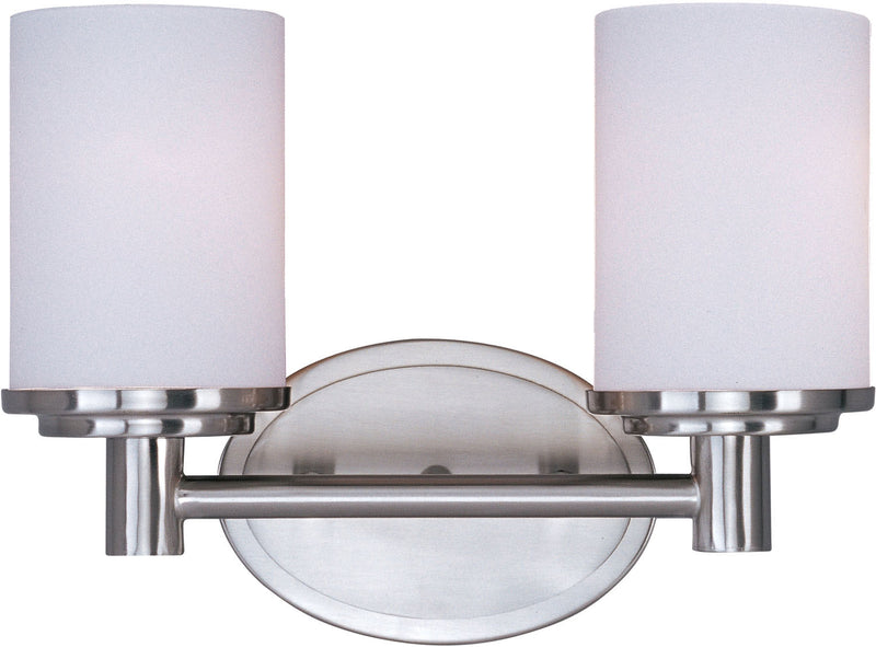 Maxim 9052SWSN Cylinder Two Light Bath Vanity, Satin Nickel Main Image.jpg