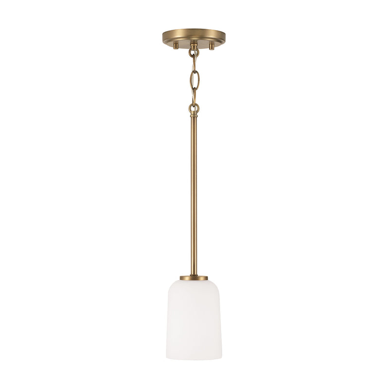 Capital Lighting 348812AD-542 Lawson One Light Pendant, Aged Brass Alternate Image.jpg