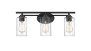 Innovations Lighting 353-3W-BK-CL Ice 3 Light Bath Vanity Light, Matte Black Main Image.jpg