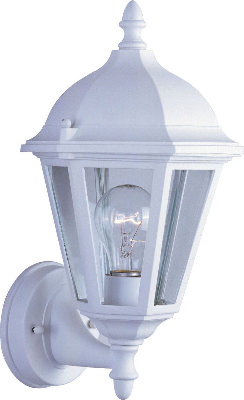 Maxim 1002WT Westlake One Light Outdoor Wall Lantern, White Main Image.jpg