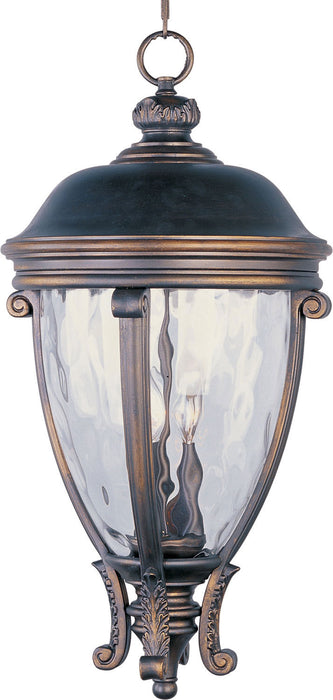 Maxim 41429WGGO Camden VX Three Light Outdoor Hanging Lantern, Golden Bronze Main Image.jpg