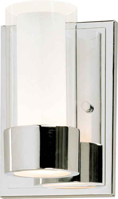 Maxim 23071CLFTPC Silo One Light Wall Sconce, Polished Chrome Main Image.jpg