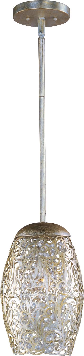 Maxim 24153BCGS Arabesque One Light Mini Pendant, Golden Silver Main Image.jpg