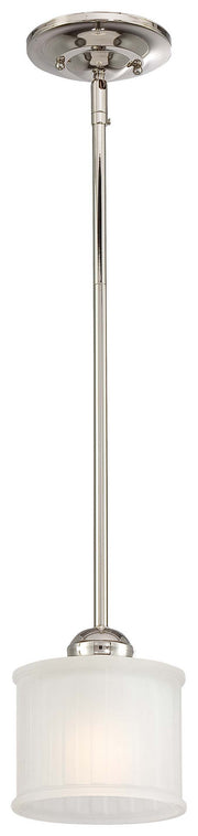 Minka-Lavery 1731-613 1730 Series One Light Mini Pendant, Polished Nickel Main Image.jpg