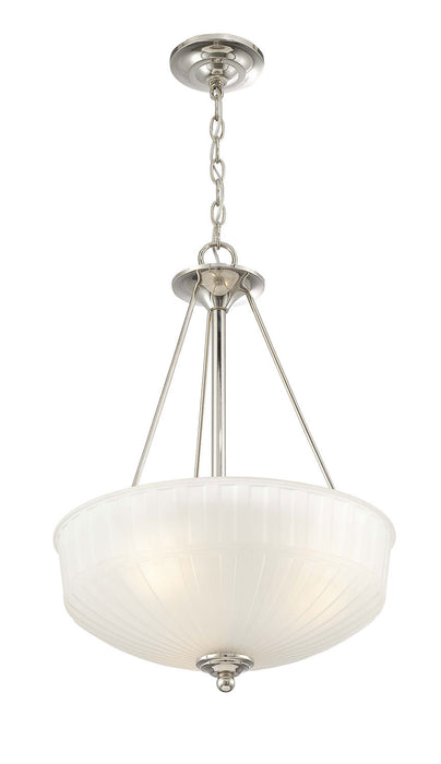 Minka-Lavery 1737-1-613 1730 Series Three Light Pendant, Polished Nickel Main Image.jpg