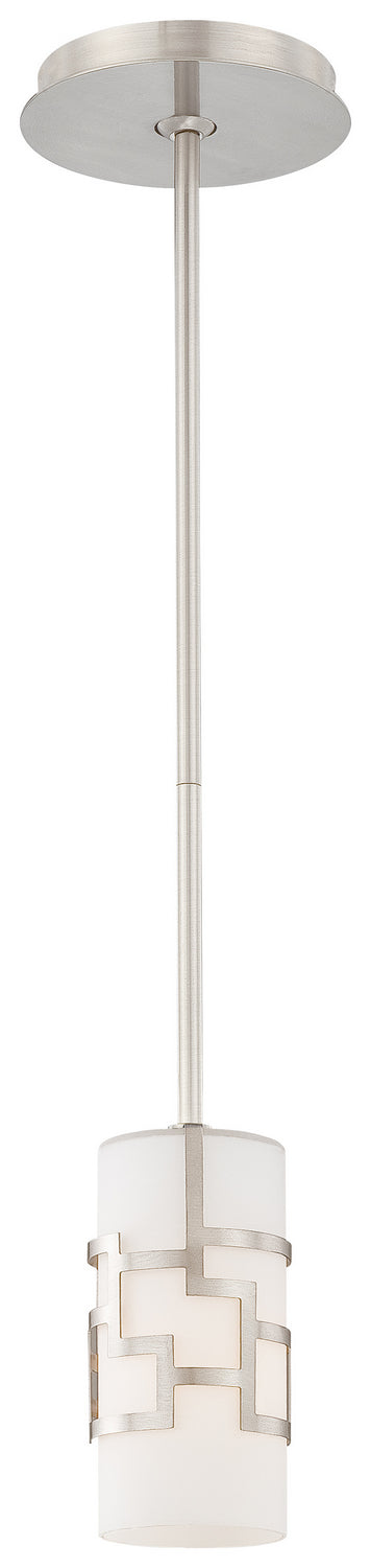 George Kovacs P196-084 Alecia's Necklace One Light Mini Pendant, Brushed Nickel Main Image.jpg