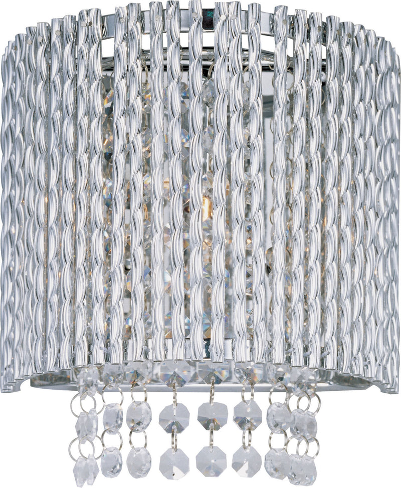 ET2 E23130-10PC Spiral One Light Wall Sconce, Polished Chrome Main Image.jpg