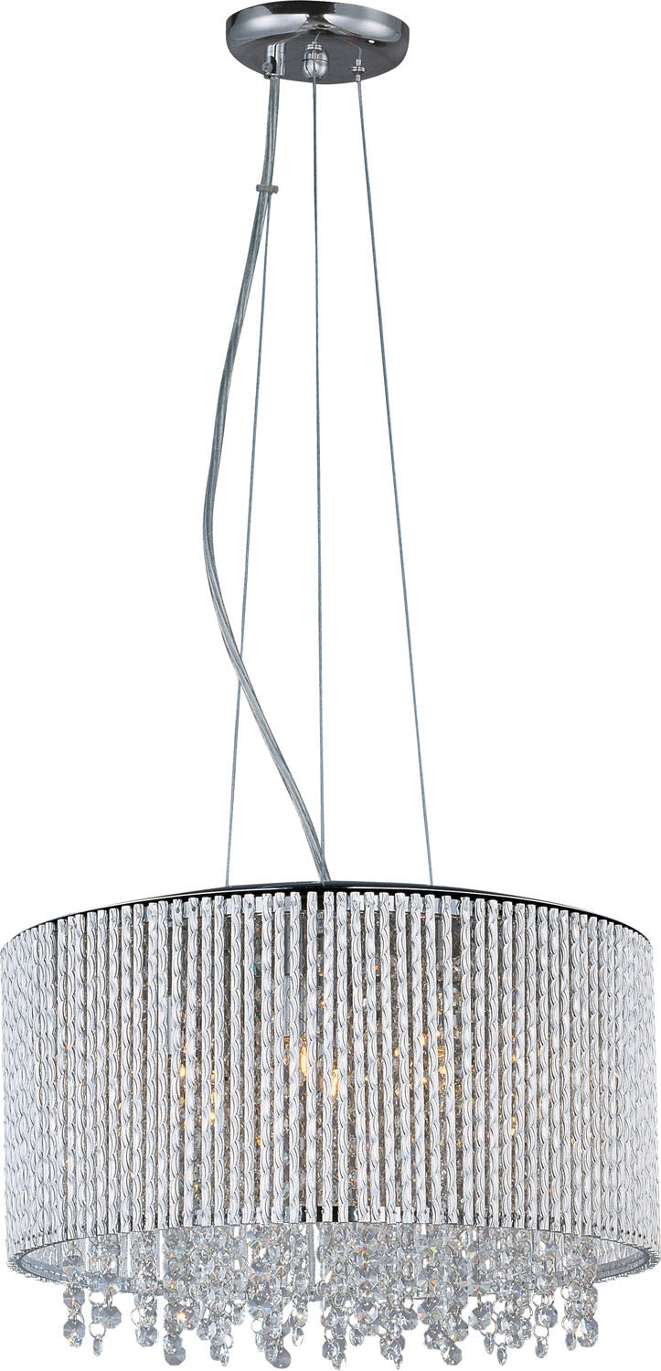 ET2 E23135-10PC Spiral Seven Light Pendant, Polished Chrome Main Image.jpg