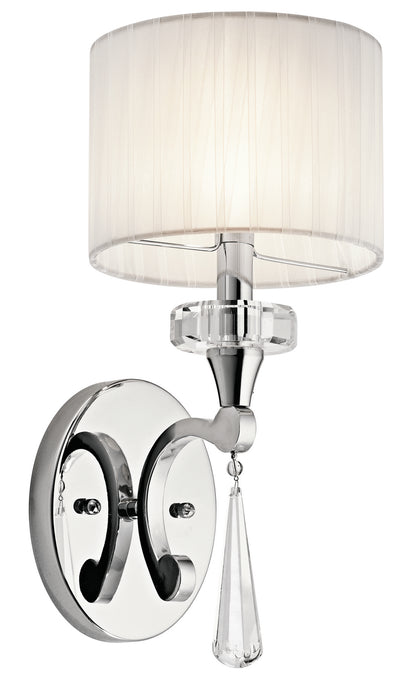 Kichler 42634CH One Light Wall Sconce, Chrome
