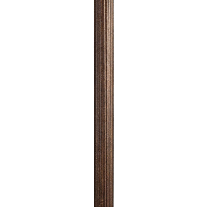 Kichler 9595BST Outdoor Fluted Post, Brown Stone