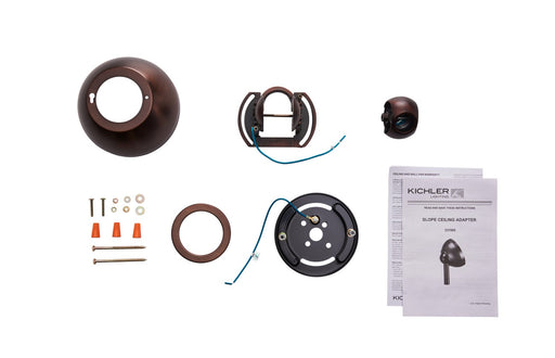 Kichler 337005OBB Slope Adapter, Oil Brushed Bronze (2)