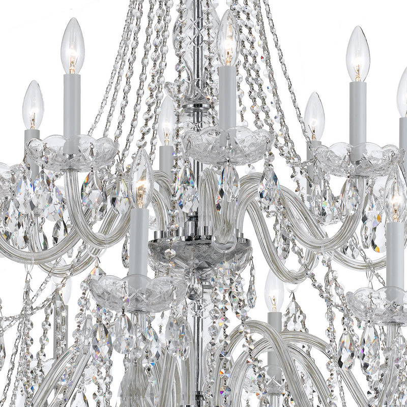 Crystorama 1139-CH-CL-MWP Traditional Crystal 16 Light Chandelier Polished Chrome Alternate Image 2.jpg