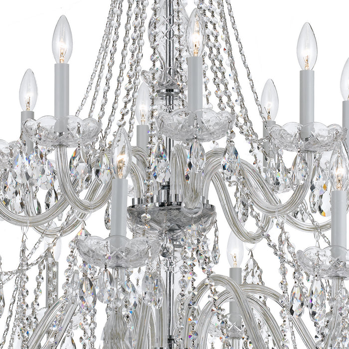 Crystorama 1139-CH-CL-SAQ Traditional Crystal 16 Light Chandelier Polished Chrome Alternate Image 2.jpg
