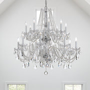 Crystorama 1139-CH-CL-SAQ Traditional Crystal 16 Light Chandelier Polished Chrome Alternate Image 4.jpg