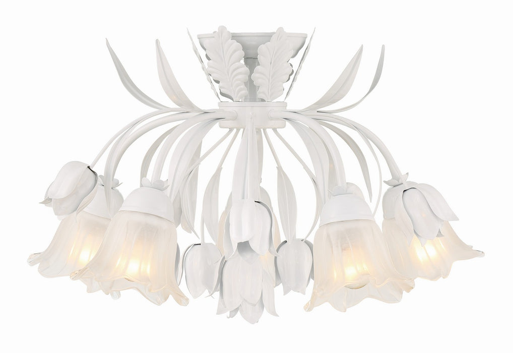 Crystorama 4810-WW Southport Five Light Semi Flush Mount Wet White Alternate Image 2.jpg