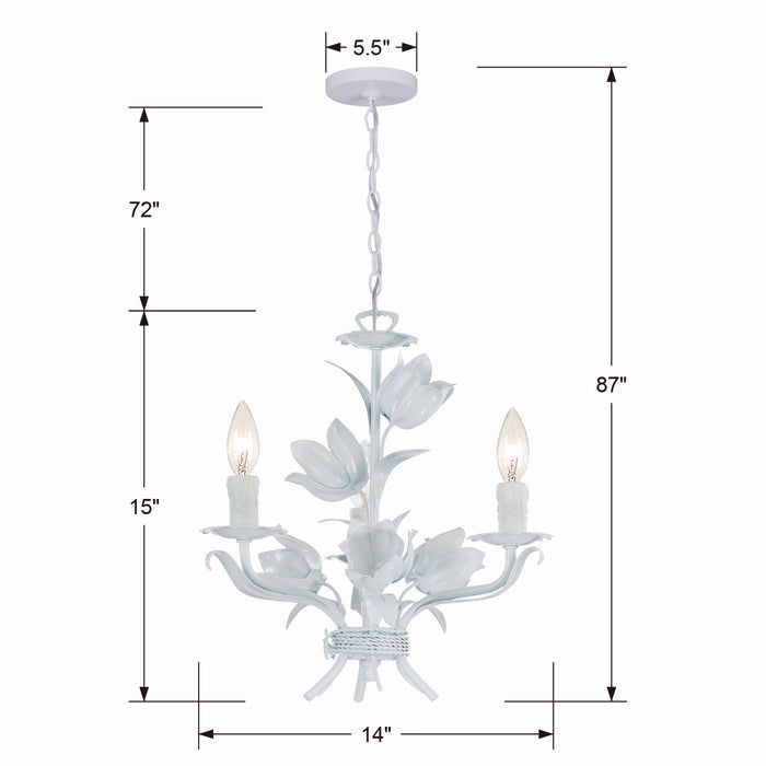 Crystorama 4813-WW Southport Three Light Mini Chandelier Wet White Alternate Image 4.jpg