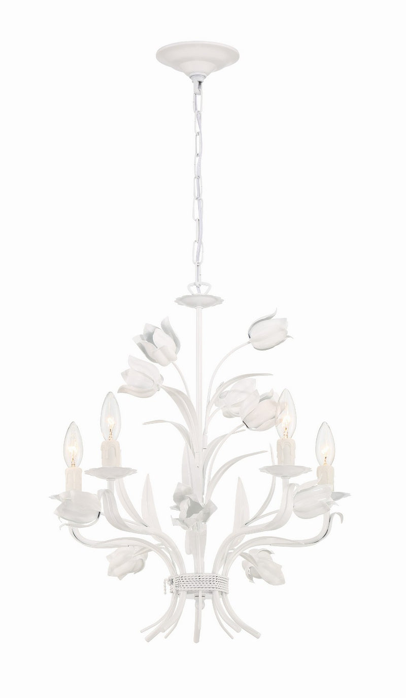 Crystorama 4815-WW Southport Five Light Chandelier Wet White Main Image.jpg