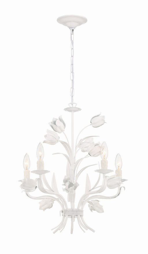 Crystorama 4815-WW Southport Five Light Chandelier Wet White Main Image.jpg