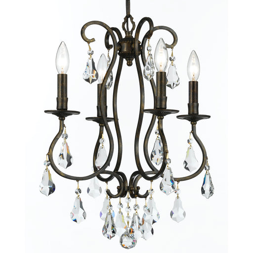 Crystorama 5014-EB-CL-MWP Ashton Four Light Mini Chandelier English Bronze Main Image.jpg