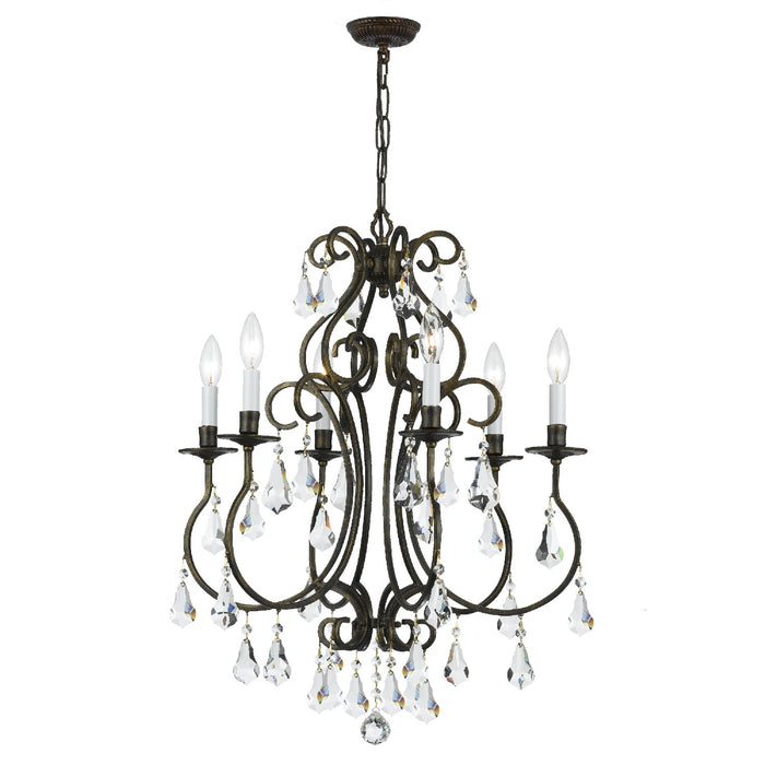 Crystorama 5016-EB-CL-MWP Ashton Six Light Chandelier English Bronze Alternate Image.jpg