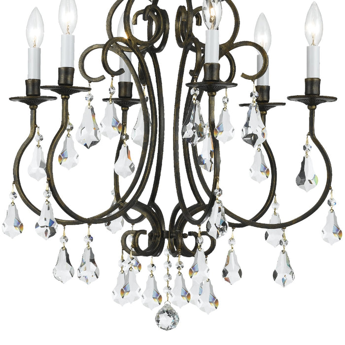 Crystorama 5016-EB-CL-MWP Ashton Six Light Chandelier English Bronze Alternate Image 2.jpg
