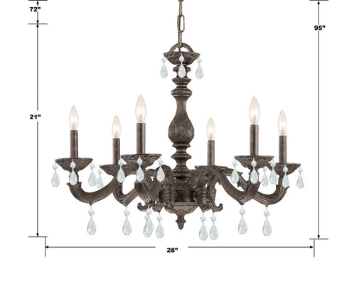 Crystorama 5036-VB-CL-MWP Paris Market Six Light Chandelier Venetian Bronze Alternate Image.jpg