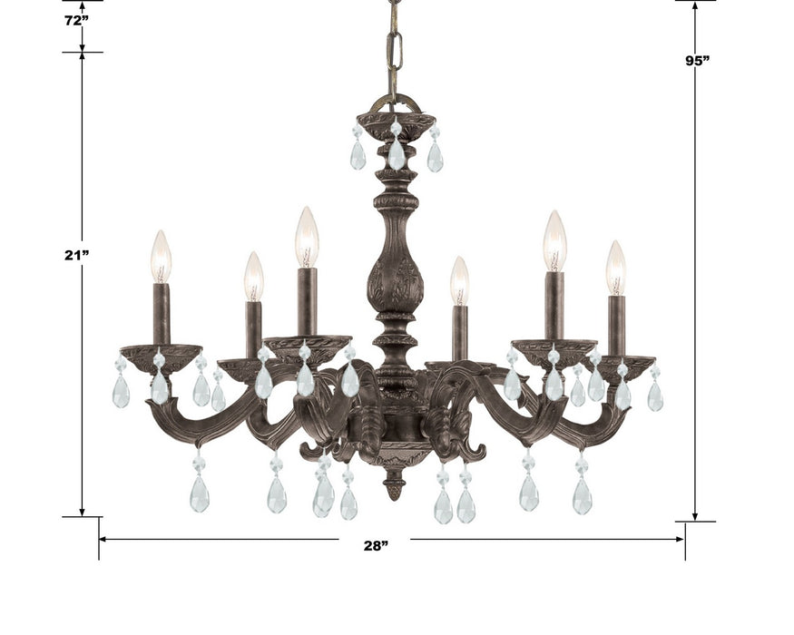 Crystorama 5036-VB-CL-MWP Paris Market Six Light Chandelier Venetian Bronze Alternate Image.jpg