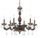 Crystorama 5036-VB-CL-MWP Paris Market Six Light Chandelier Venetian Bronze Main Image.jpg
