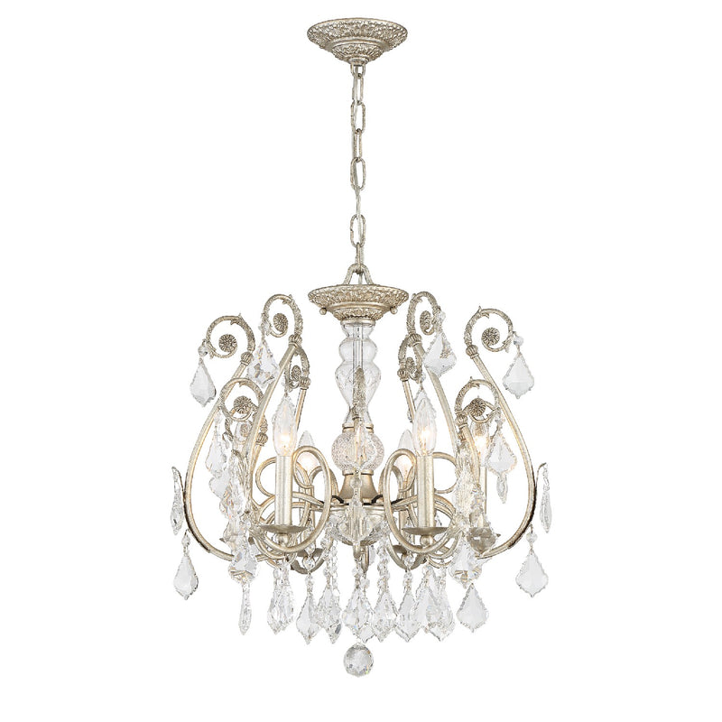 Crystorama 5115-OS-CL-MWP Regis Six Light Chandelier Olde Silver Alternate Image 2.jpg