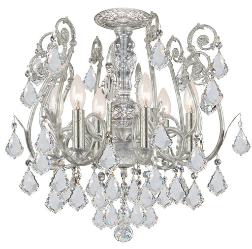 Crystorama 5115-OS-CL-SAQ Regis Six Light Chandelier Olde Silver Main Image.jpg