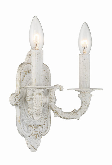 Crystorama 5122-AW Paris Market Two Light Wall Sconce Antique White Alternate Image 4.jpg