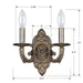 Crystorama 5122-VB Paris Market Two Light Wall Sconce Venetian Bronze Alternate Image.jpg