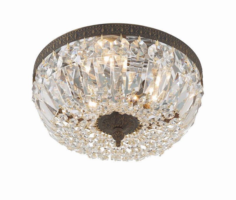 Crystorama 712-EB-CL-MWP Ceiling Mount Three Light Flush Mount English Bronze Alternate Image 4.jpg