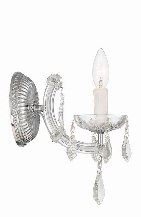 Crystorama 4471-CH-CL-MWP Maria Theresa One Light Wall Sconce Polished Chrome Alternate Image 4.jpg